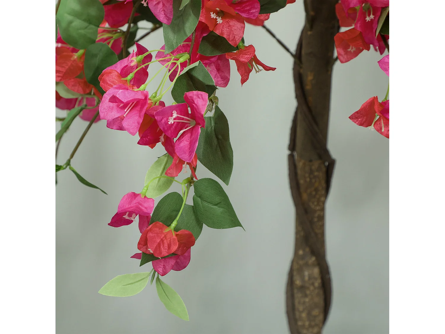 Pair of Artificial Murraya Blossom Trees in Pots 120cm Red
