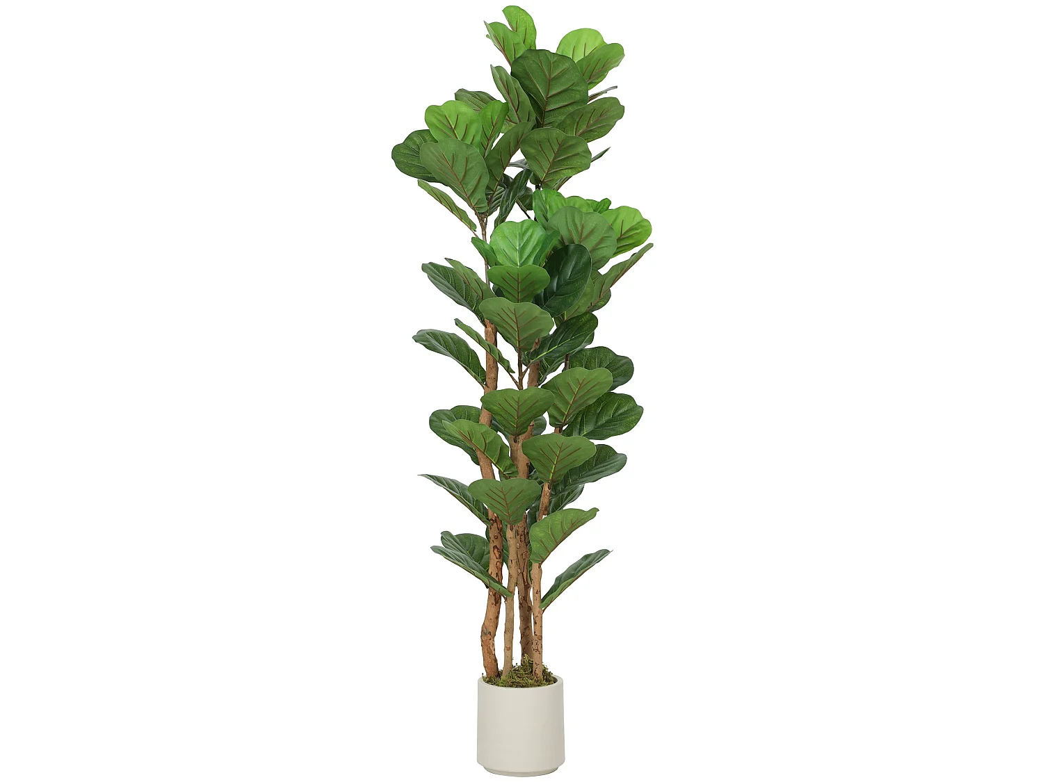 Toelna Artificial Fiddle Leaf Fig Tree 150cm Broad Green Leaves