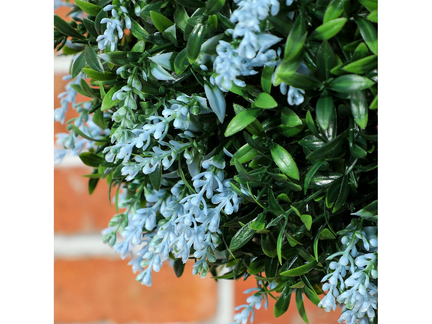 Maka Nosa Set of 2 UV Protected Blue Artificial Topiary Balls