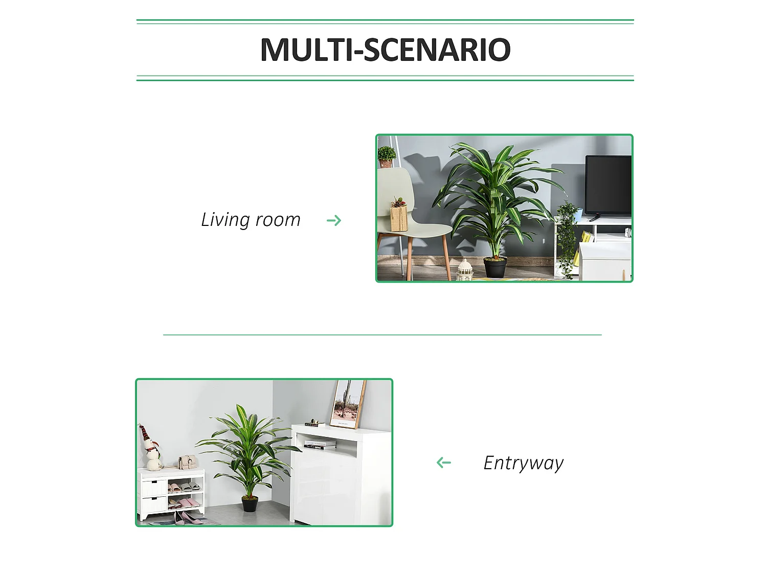 Pala Artificial Dracaena Indoor Plant 110cm in Decorative Pot