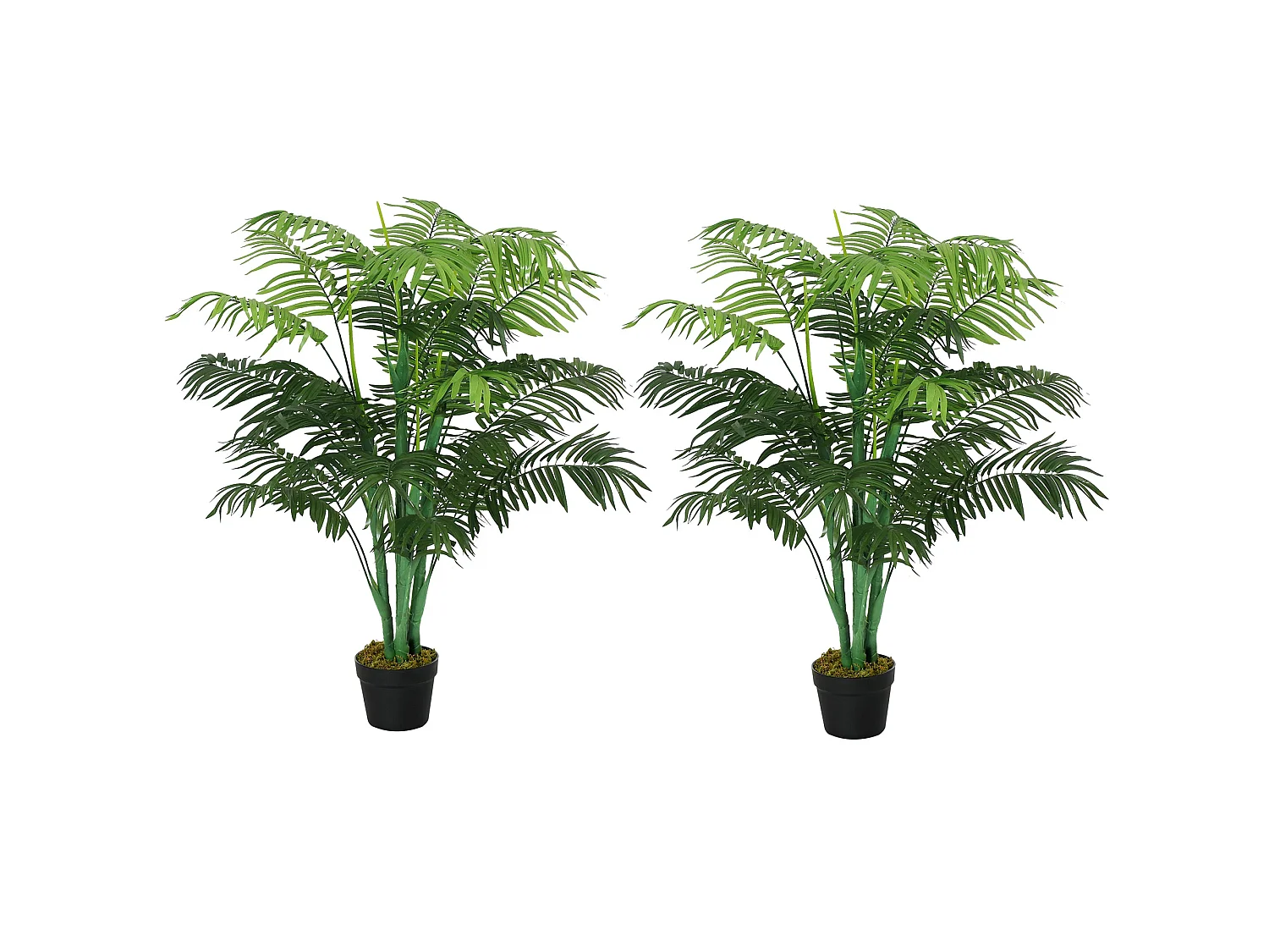 Dimi Keha Pair of Artificial Palm Trees in Pots 125cm