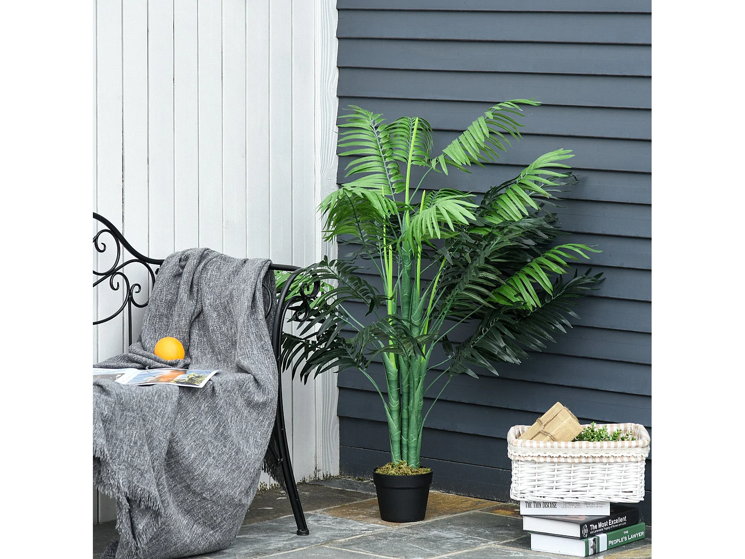 Dimi Keha Pair of Artificial Palm Trees in Pots 125cm