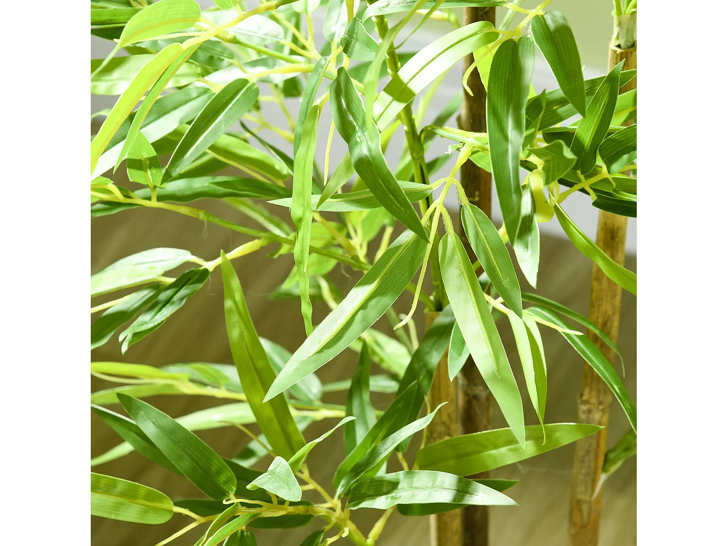 Hanvette Artificial Bamboo Tree in Pot 120cm Maintenance Free Green Decor