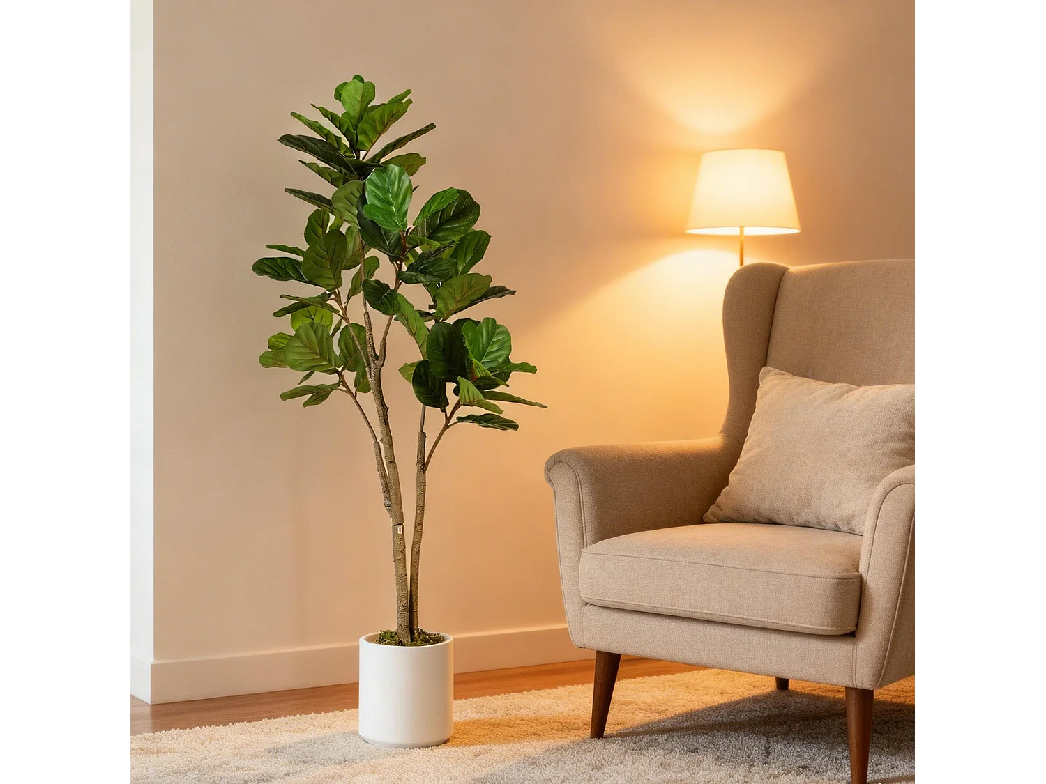 Laha Artificial Ficus Style Indoor Tree 150cm Green