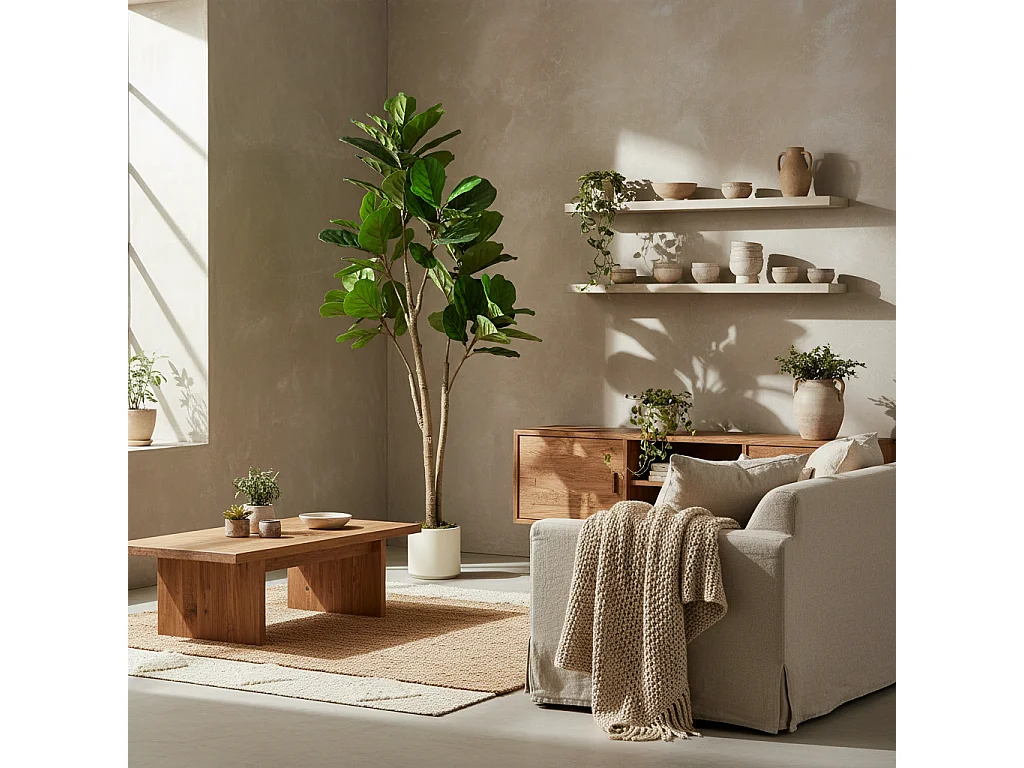 Laha Artificial Ficus Style Indoor Tree 150cm Green