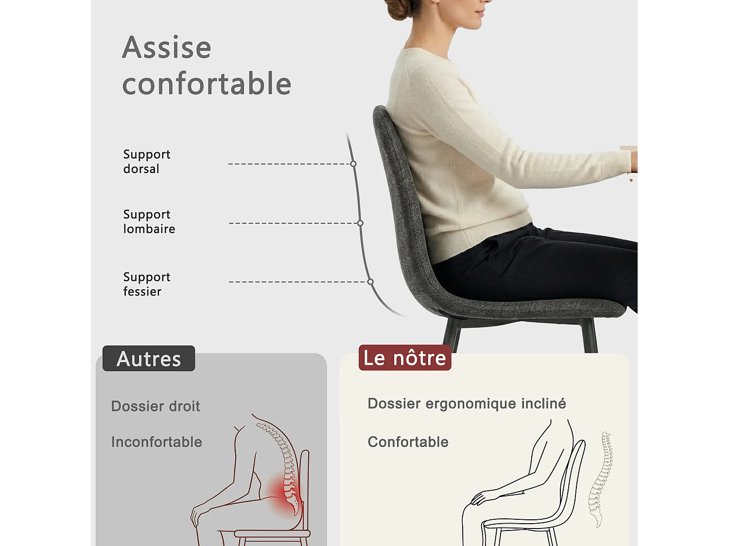 WHALENCHARLTON - Table à manger extensible 120-160 cm à rallonge papillon avec plateau noir et 4 chaises en tissu brique