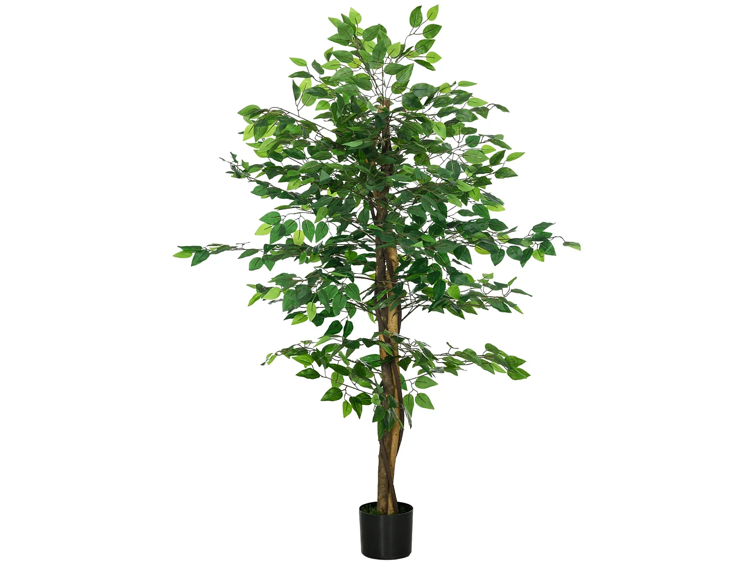 Larane Artificial Ficus Tree 150cm with Stabilised Pot Base Realistic Green Finish