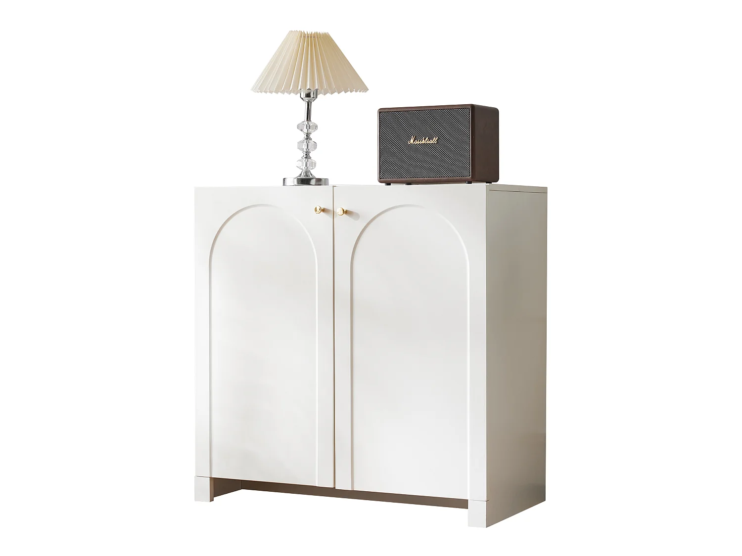 Sideboard - 2 doors with adjustable shelves - White
