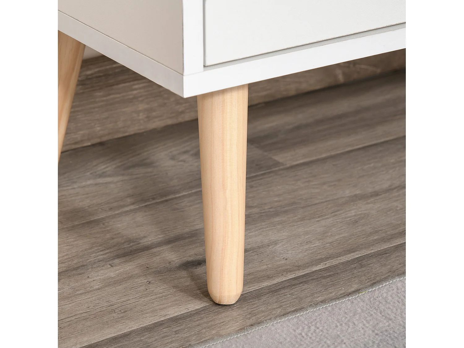 Roke Levi Brown Wood Sideboard Drawer and 2 Doors 60x30x72cm