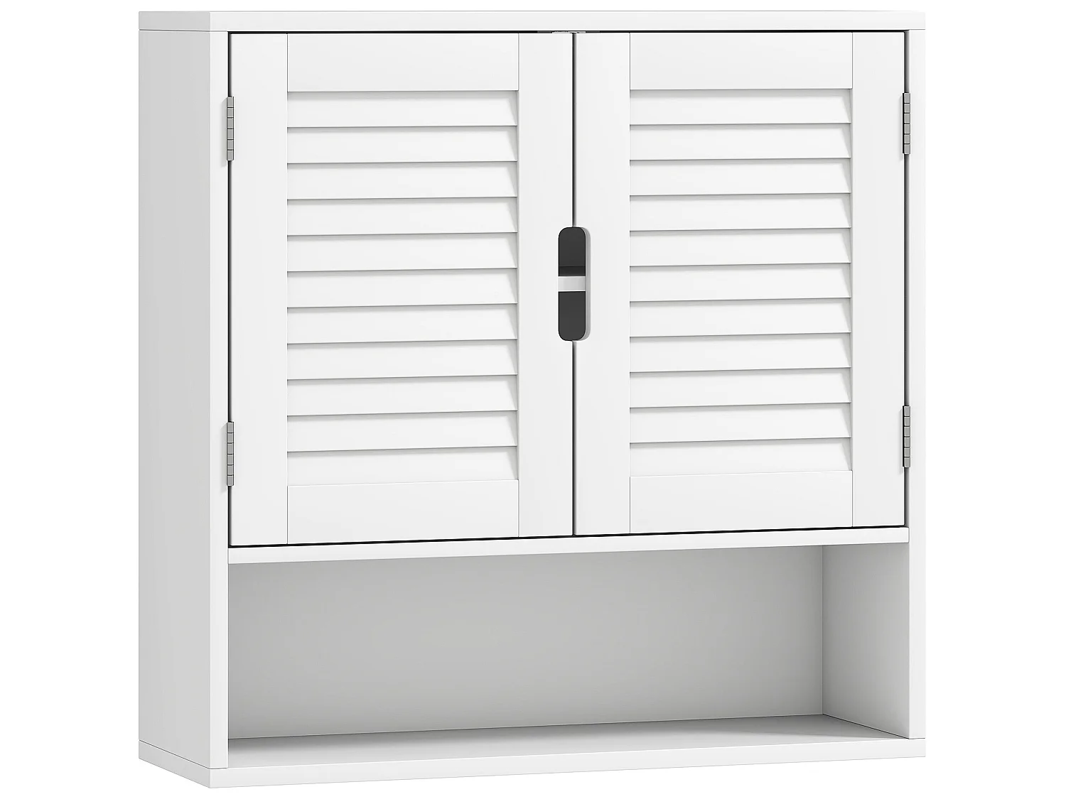 Conono Wall Mounted Bathroom Cabinet White Adjustable Shelf 60 x 20 x 60cm