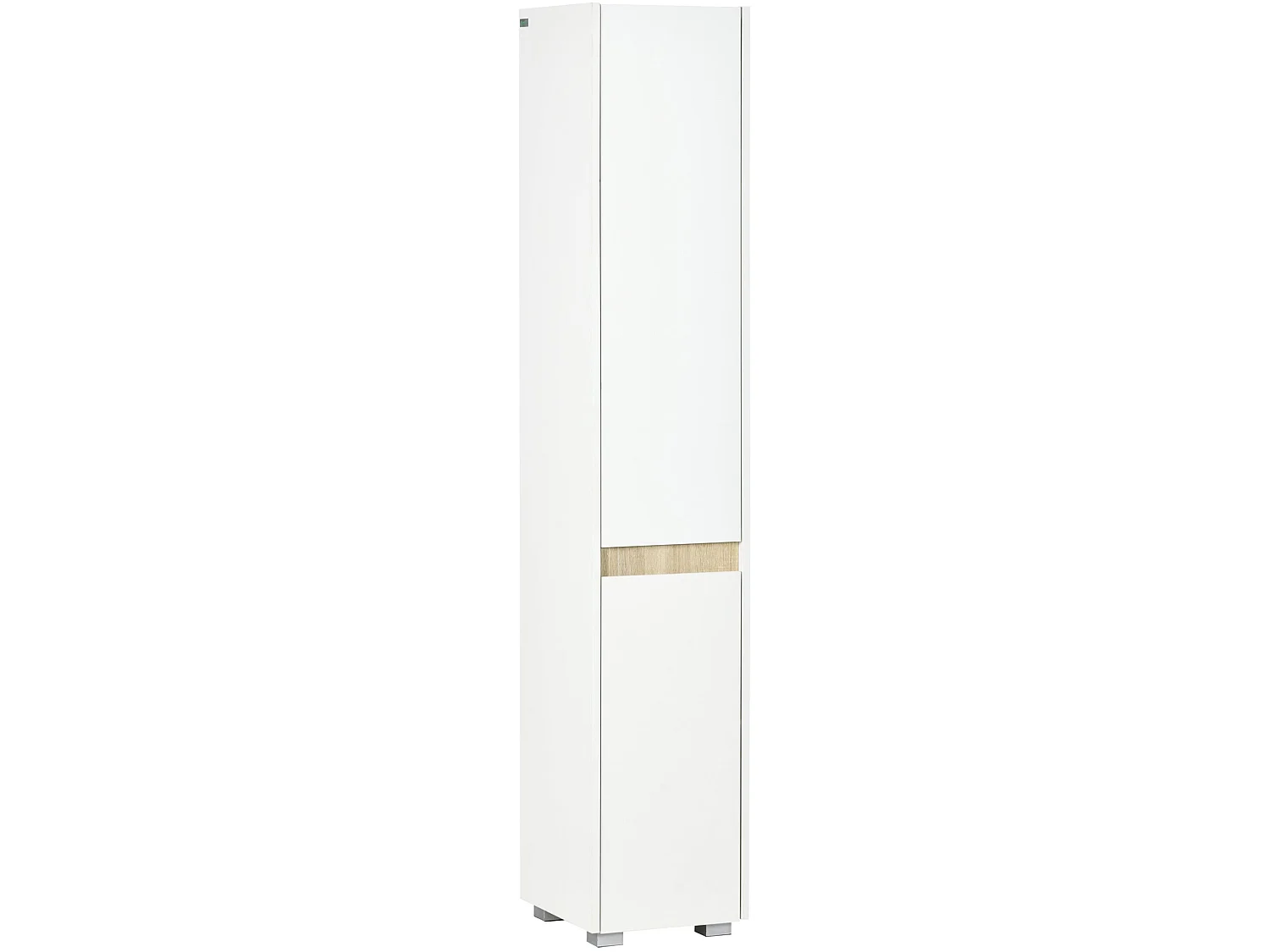 Moka Tall Freestanding Bathroom Cabinet 5 Tier Adjustable Shelving White