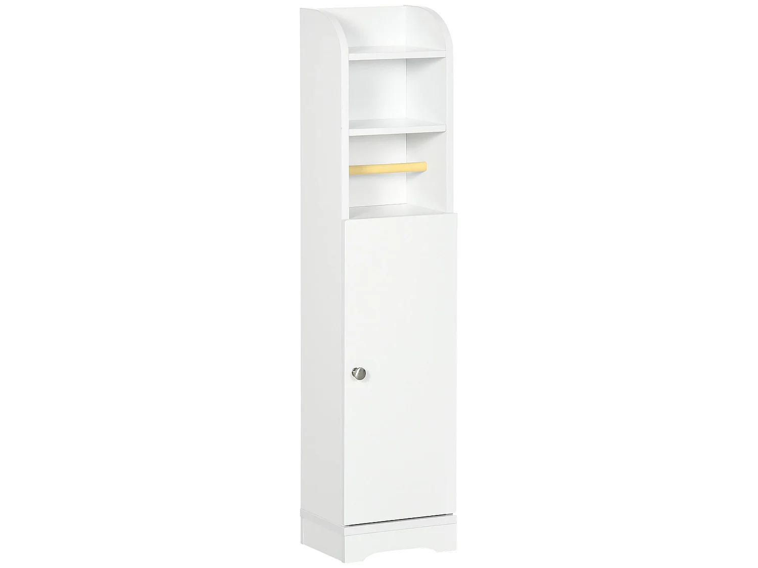 Vale Compact Narrow Bathroom Cabinet White