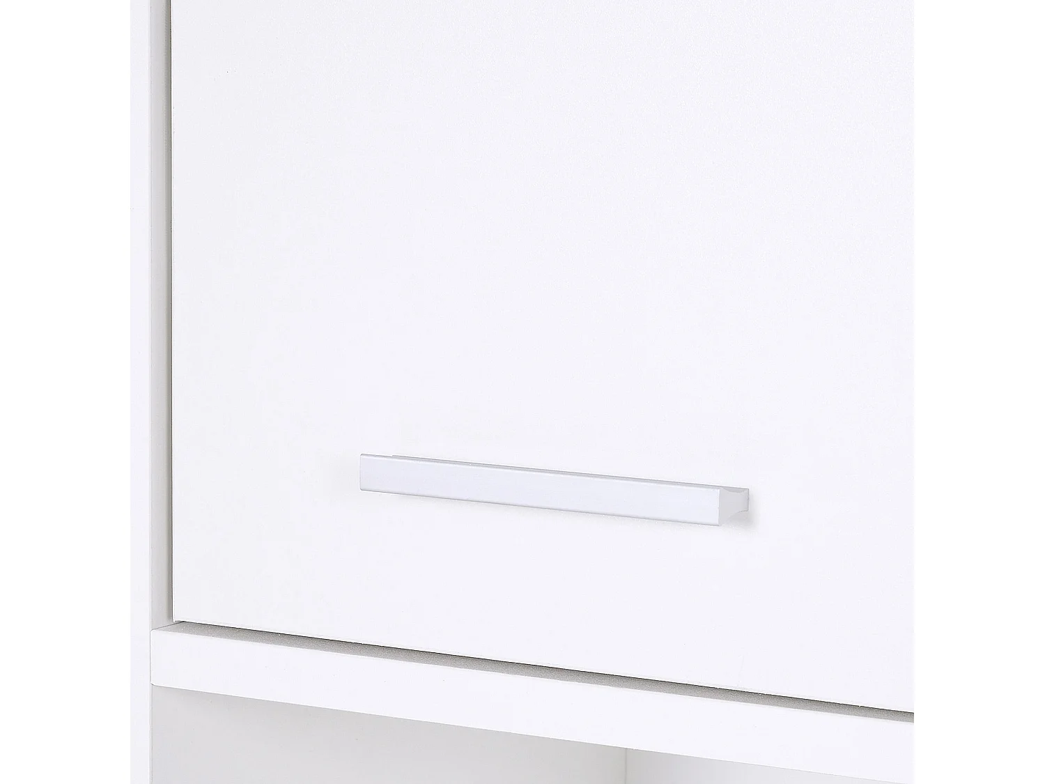 Ridila Tall White Storage Cabinet Adjustable Shelves Hinged Doors Anti Tip