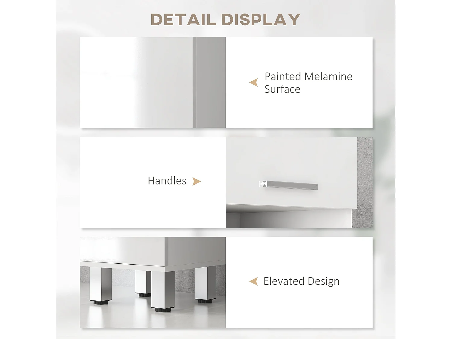 Secoli Tall Slim High Gloss White Storage Cabinet 180cm Bathroom Cupboard with Drawers Shelves and Double Doors