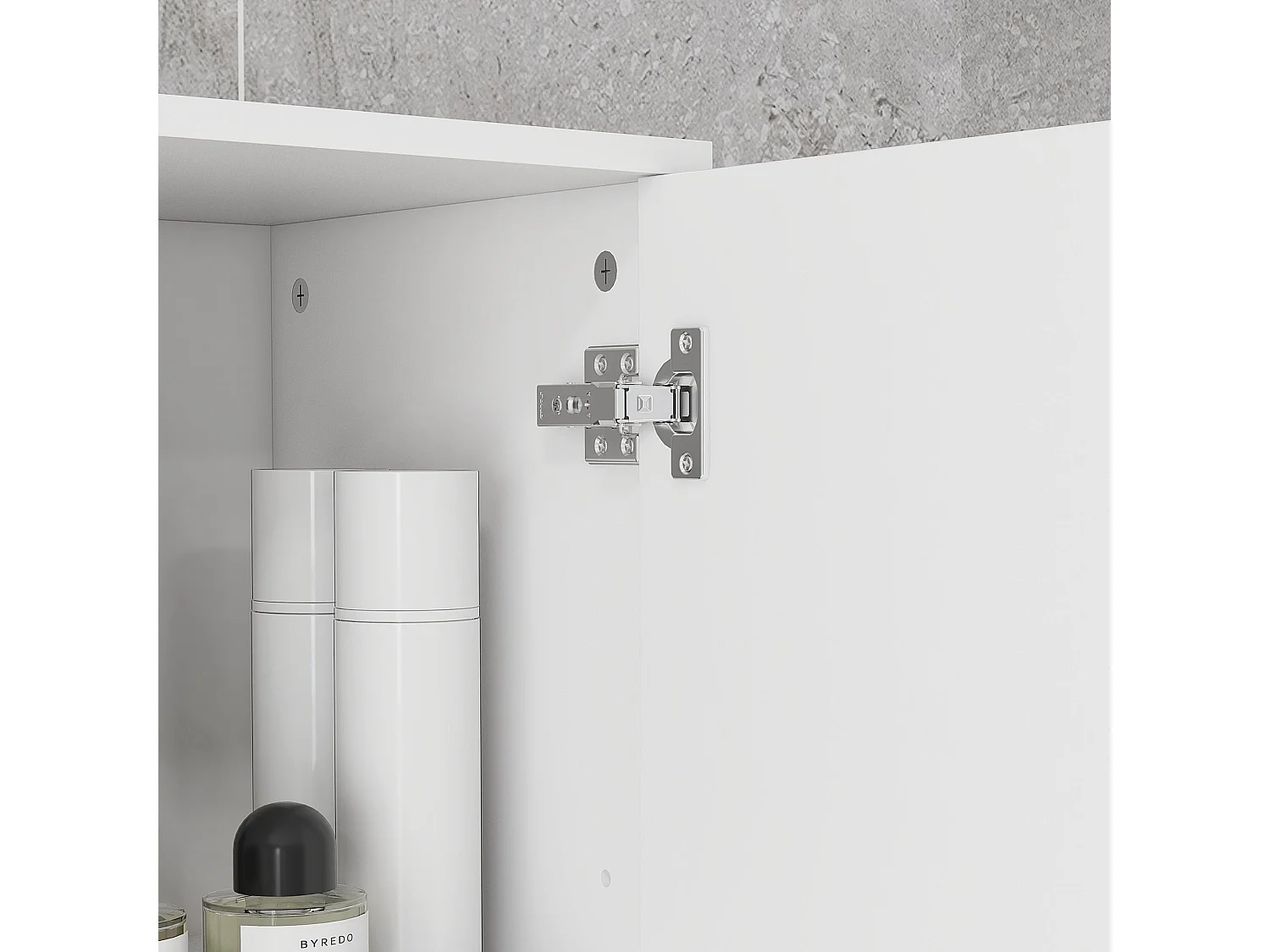 Secoli Tall Slim High Gloss White Storage Cabinet 180cm Bathroom Cupboard with Drawers Shelves and Double Doors