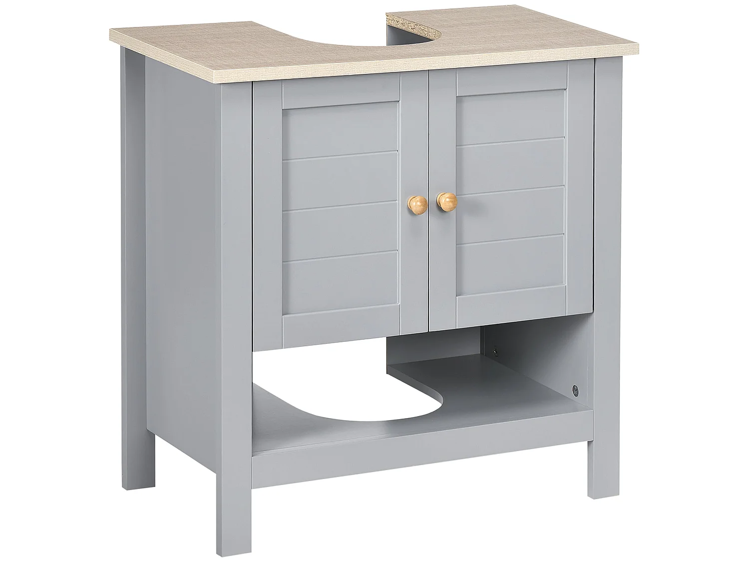 Rola Grey Under Sink Vanity Cabinet with Adjustable Internal Shelf