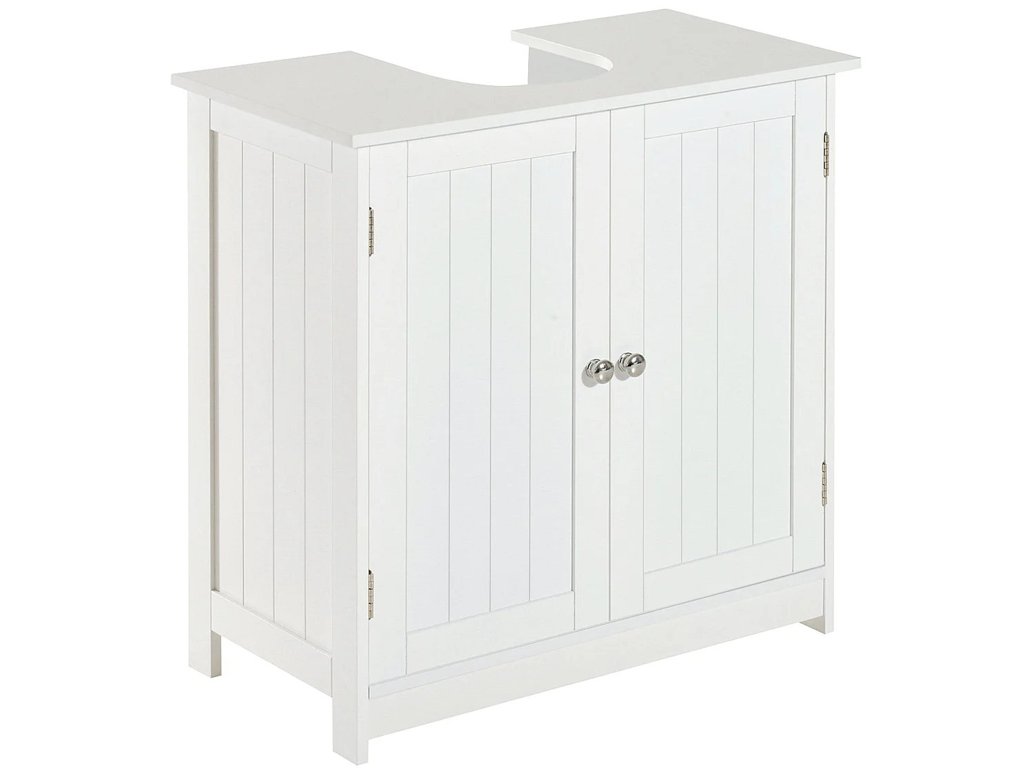 Neha Under Sink Bathroom Vanity Storage Unit 60x30x60cm White