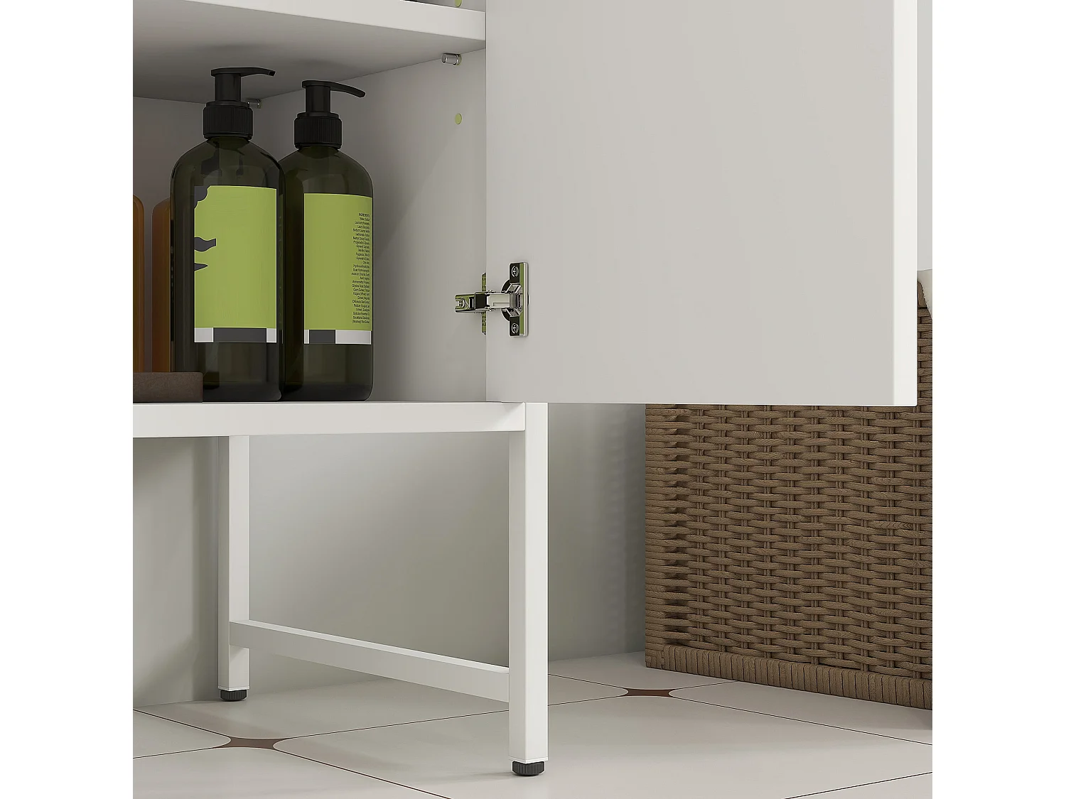 Lilo Fifi Under Sink Vanity Cabinet for Pedestal Basin White Soft Close Doors