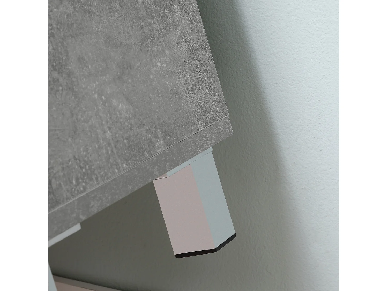 Lireco Under Sink Vanity Storage Cabinet with Adjustable Shelves White and Grey