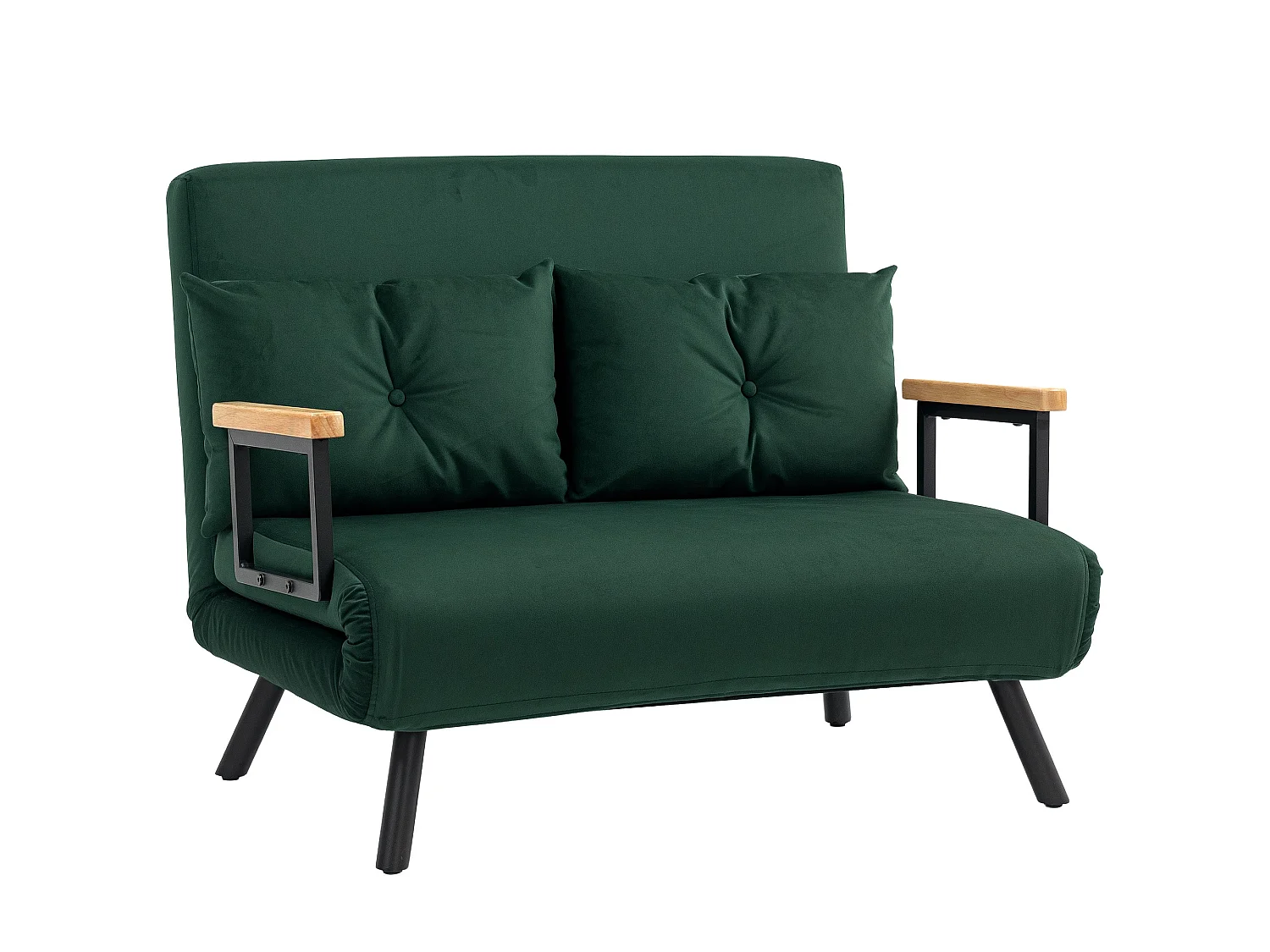 Dorama Riri Green 4 in 1 Convertible Double Sofa Bed with Cushions