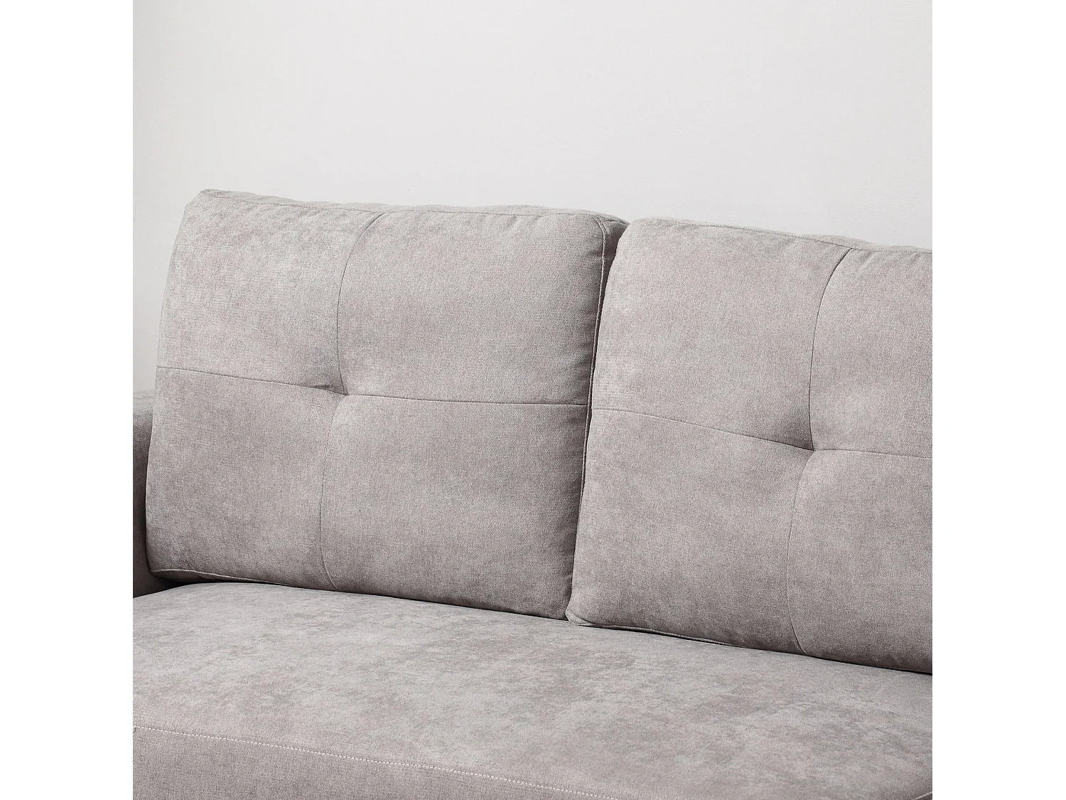 Kaba Light Grey 3 Seater L Shaped Sofa Bed with Reversible Chaise and Hidden Storage