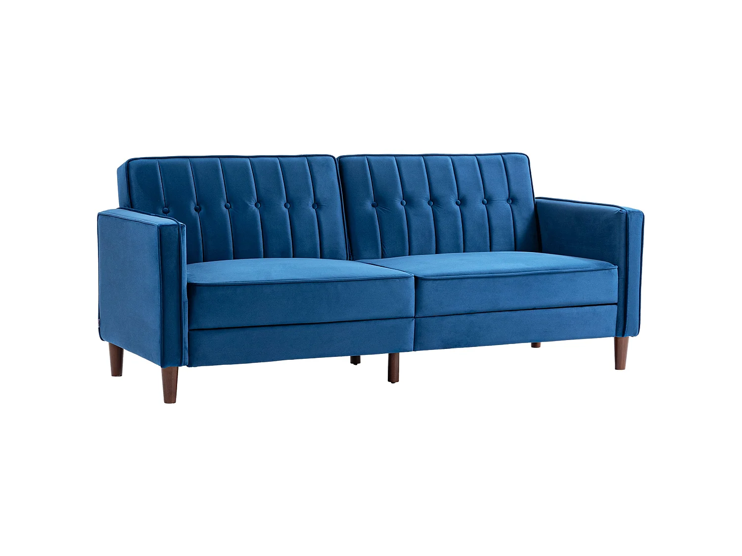 Pariha Susa Velvet Blue 3 Seater Sofa Bed
