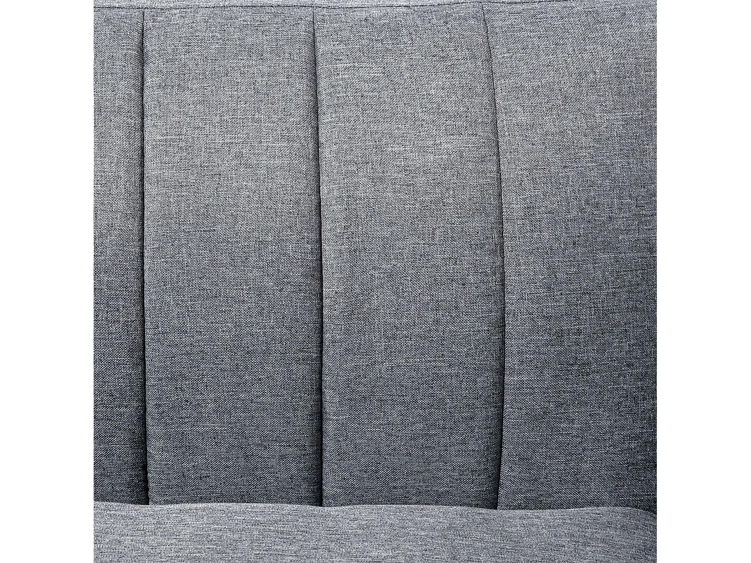 Nile Linen Grey 3 Seater Click Clack Sofa Bed Split Adjustable Backrest