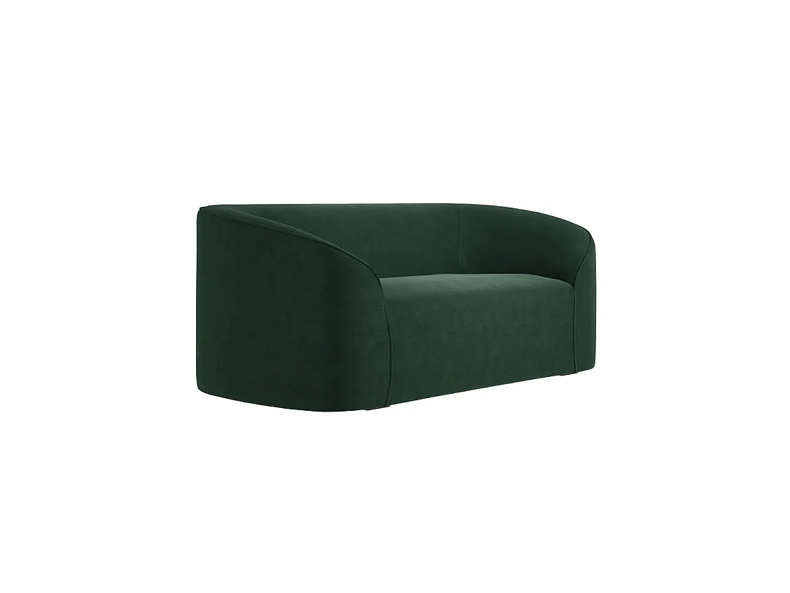 Carlow 2 Seater Black Velvet Sofa