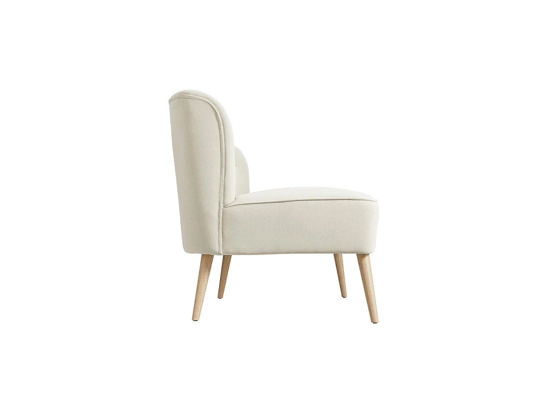 Hettie Sand 2 Seater Sofa Wooden Legs