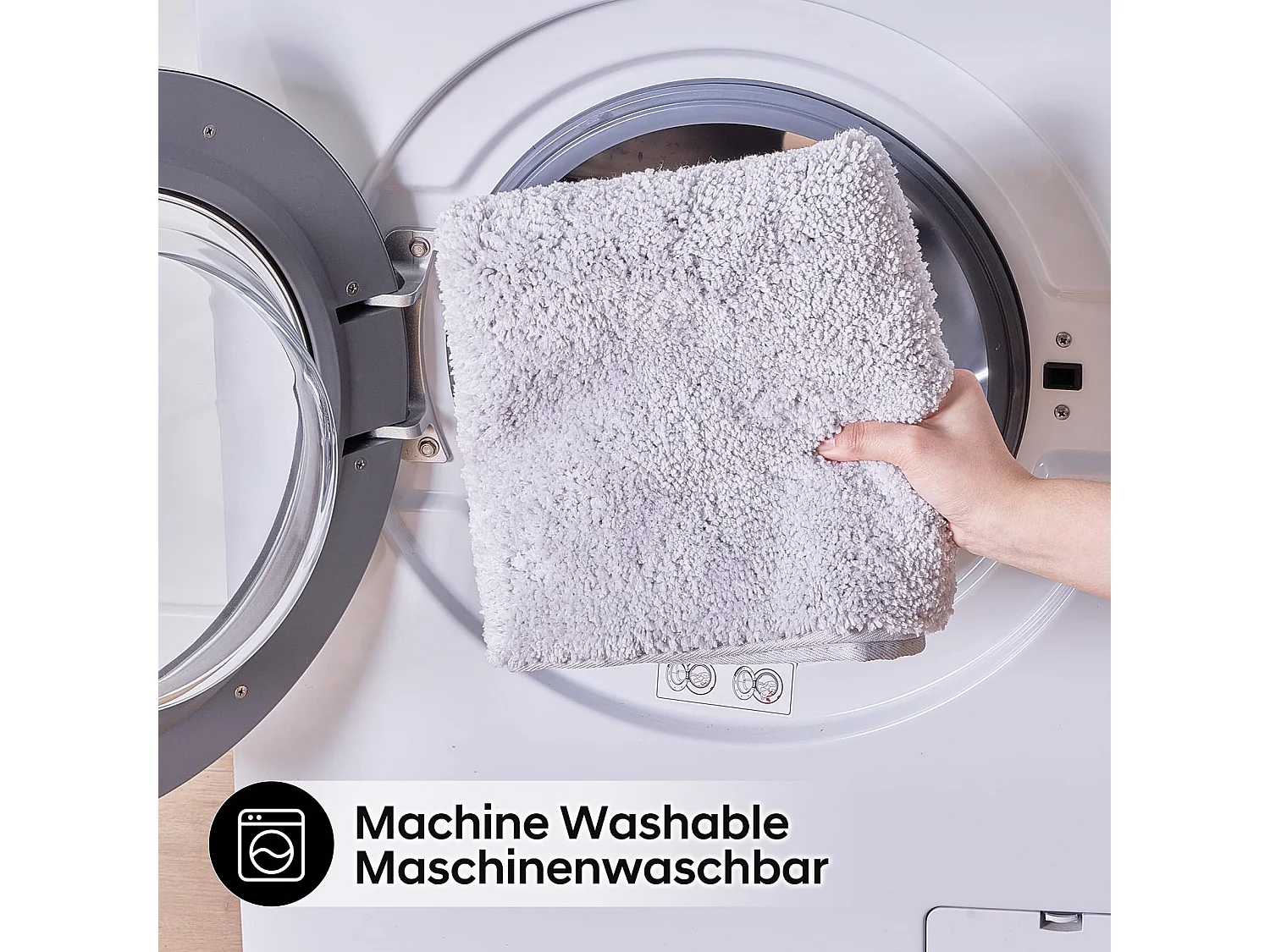 Tapis de Bain en Microfibre 50x80 cm, Antidérapant, Absorbant et Extra Doux, Séchage Rapide et Lavable en Machine, pour Salle de Bain, Douche et Déco