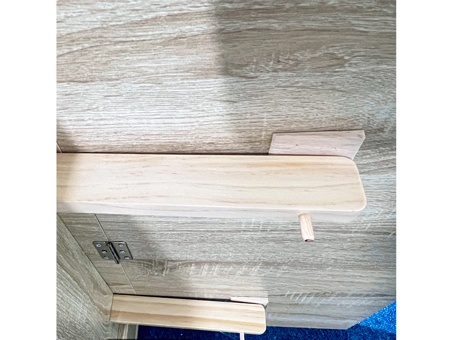 Sozilu Oak Effect Drop Leaf Dining Table Extendable Seating for 4