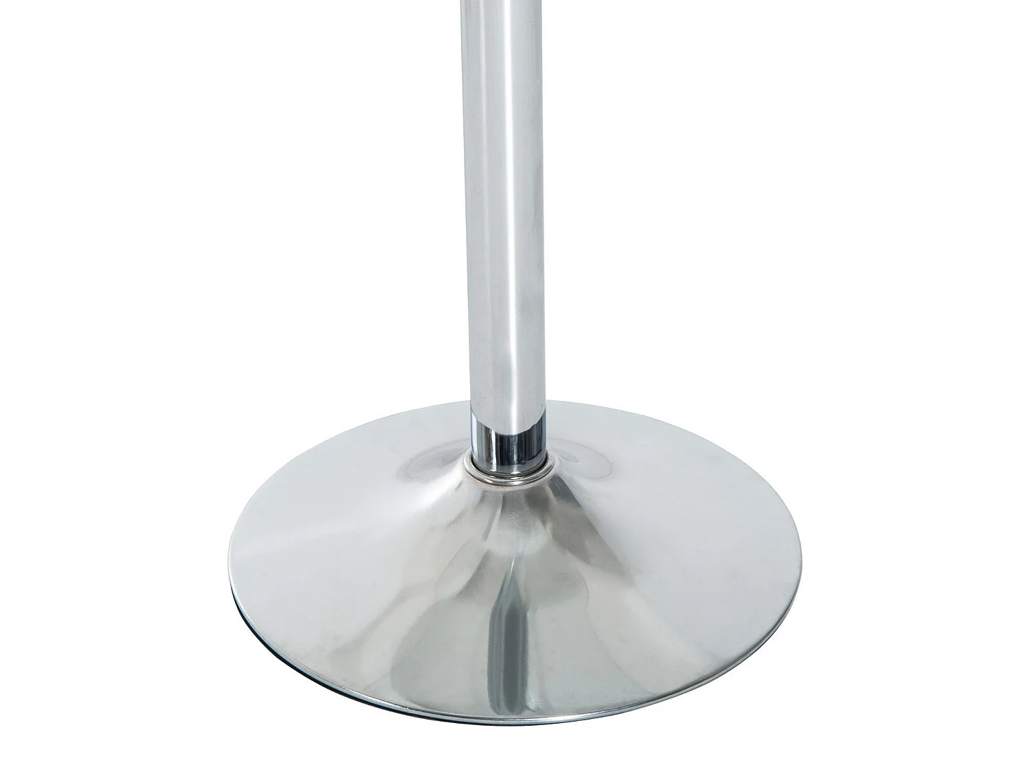 Diliha Round Tempered Glass Dining Table 70cm Chrome Steel Base