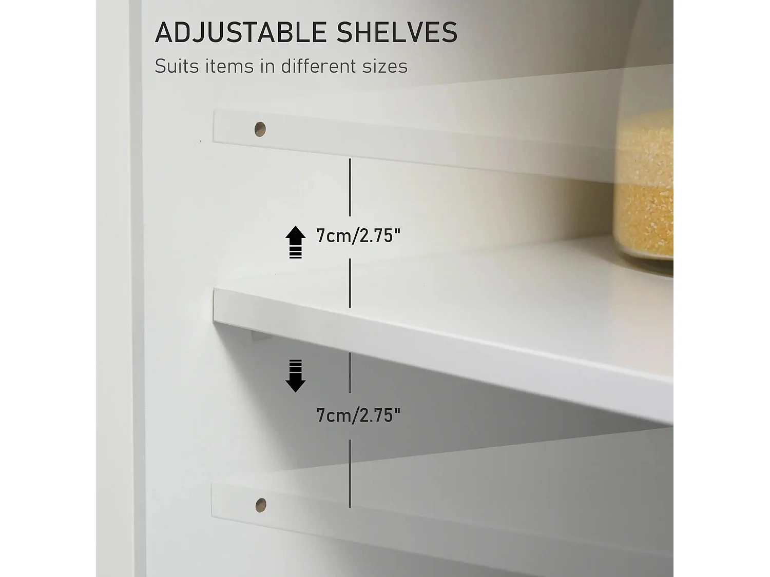 Mobile Kitchen Island Rubberwood Top 2 Drawers Cabinet Spice Rack