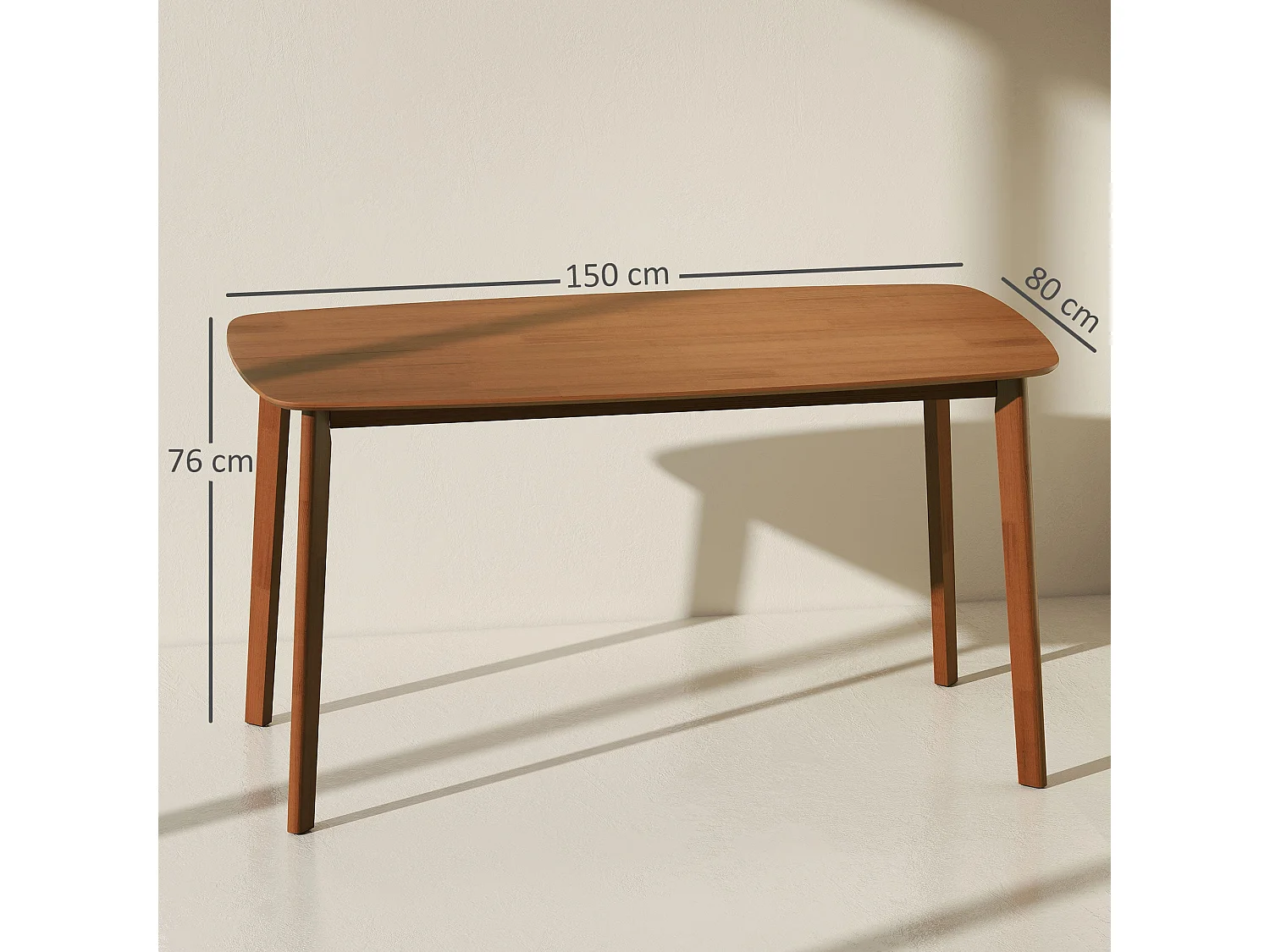 Graspette Solid Pine Rectangular Dining Table 150 x 80cm