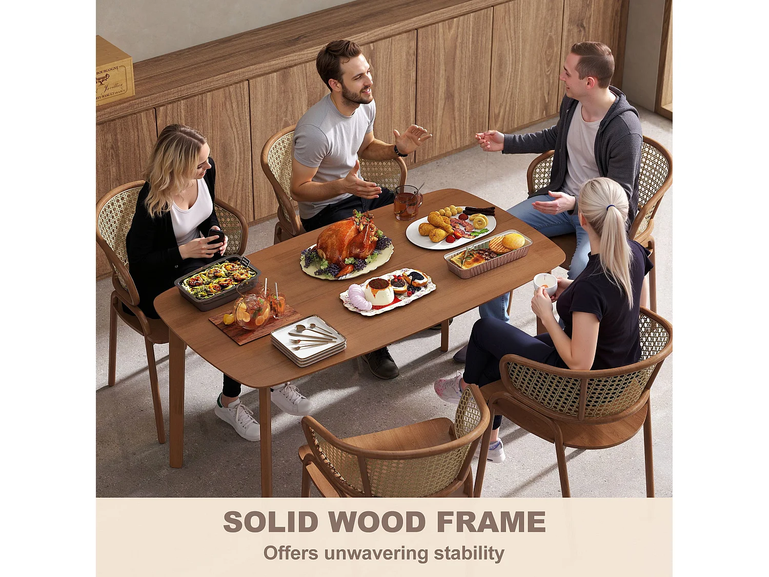Graspette Solid Pine Rectangular Dining Table 150 x 80cm