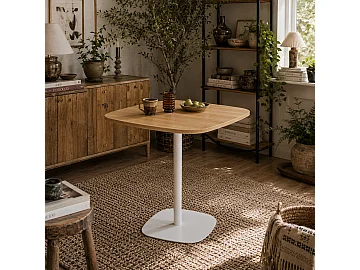 Square wooden table