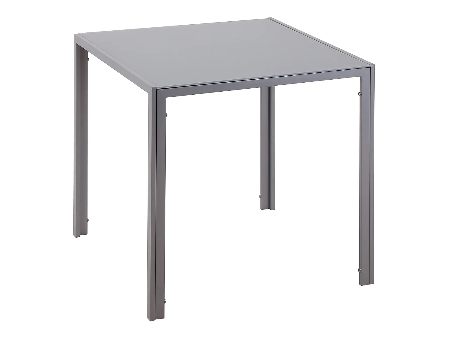 Conona Grey Square Glass Dining Table 75cm Seats 2 to 4