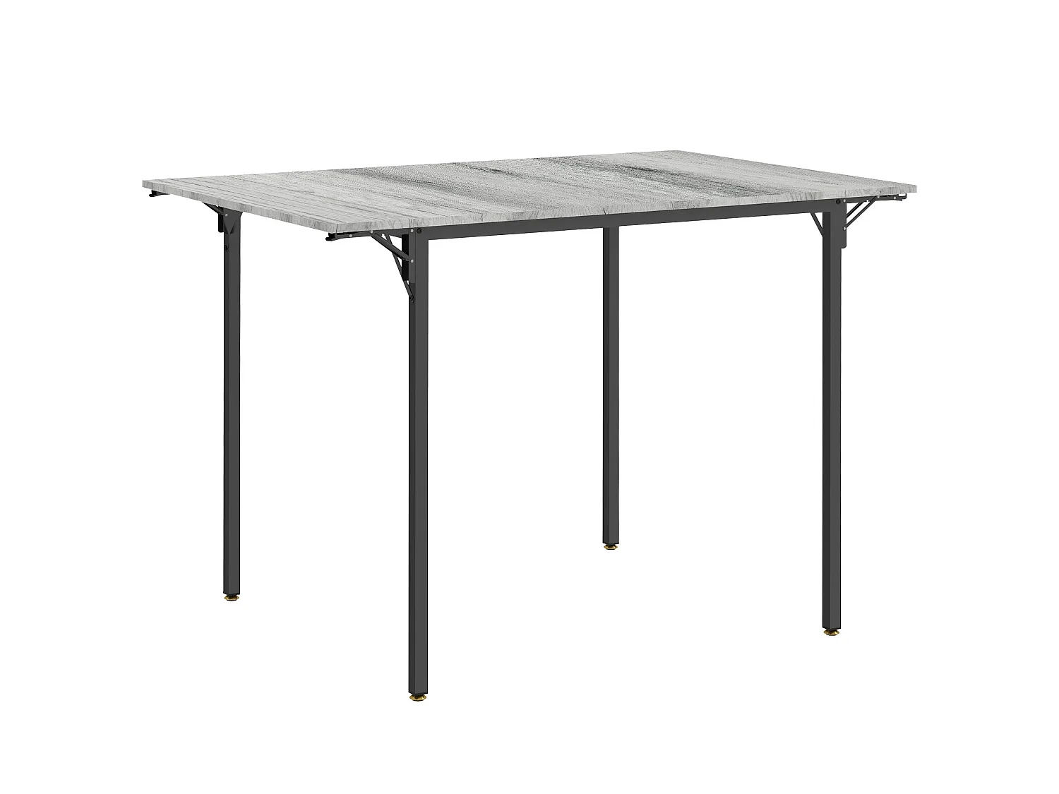 Maretti Grey Drop Leaf Dining Table Seating 4