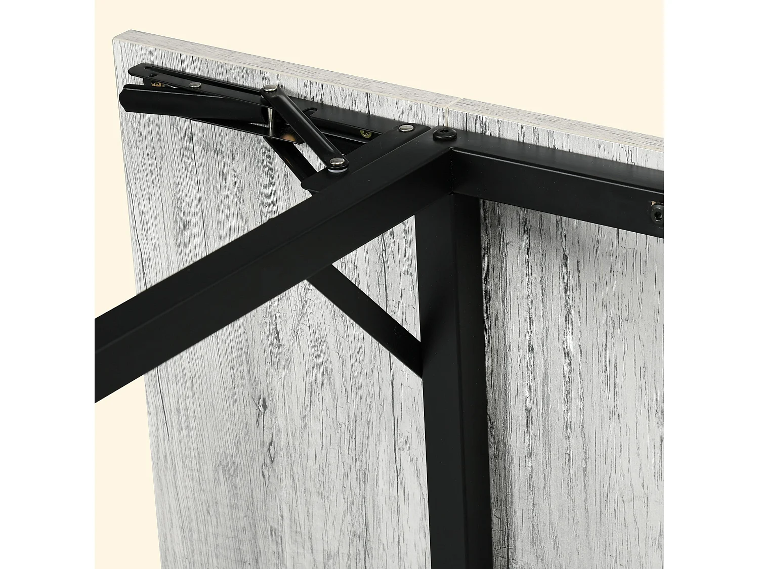 Maretti Grey Drop Leaf Dining Table Seating 4