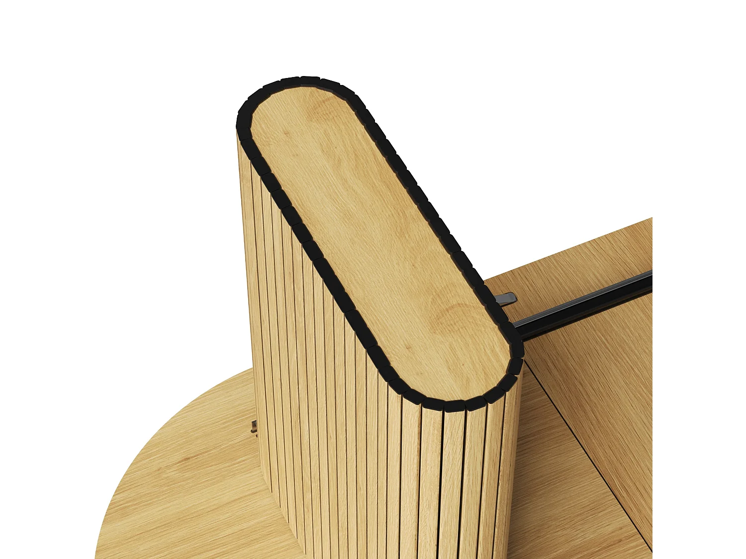 Table à Manger Extensible 120-160x80cm - table à manger ovale en bois - bureau épaissi - MDF + métal - Naturel