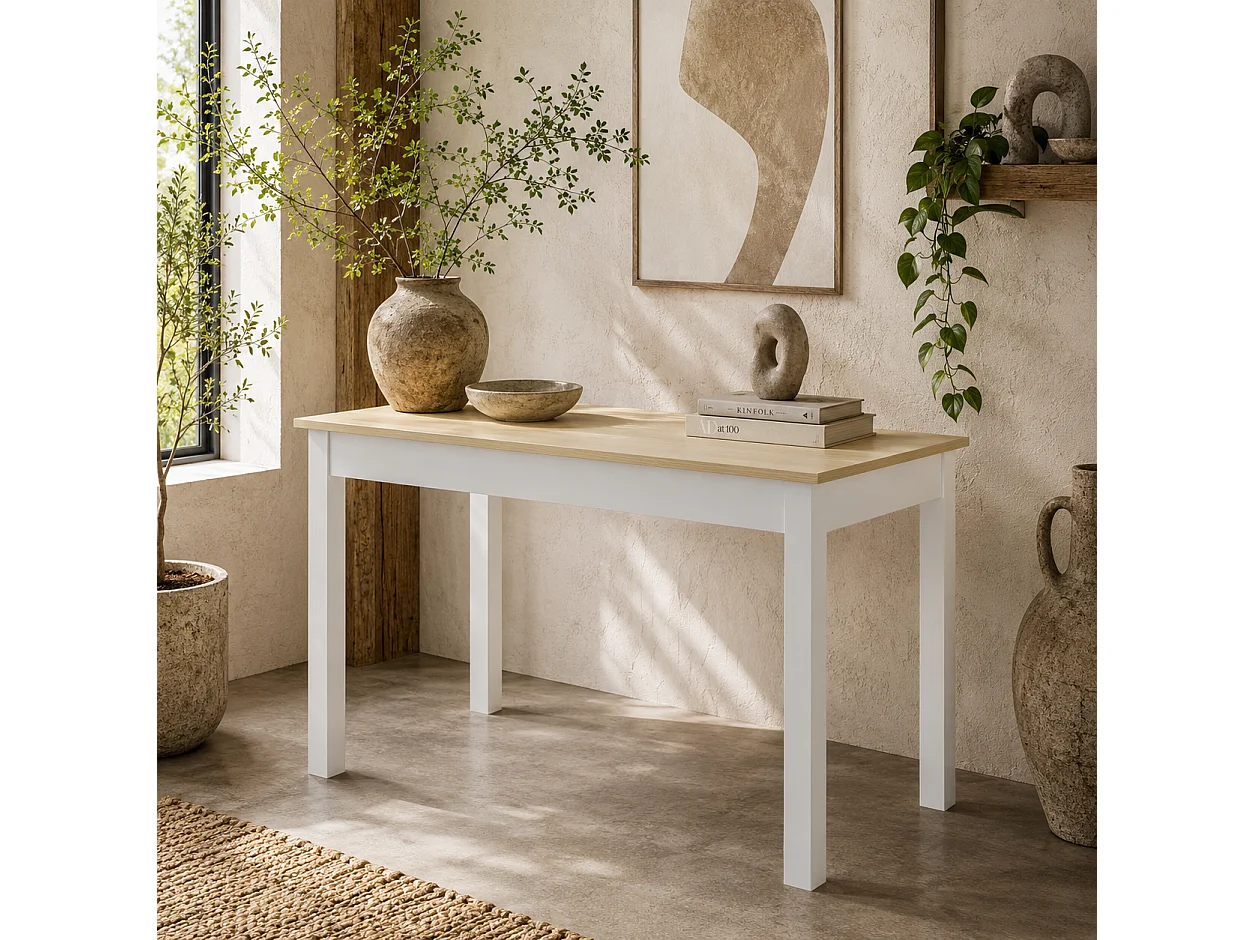 Rive Oak Effect Dining Table 119x70cm Seats 4–6