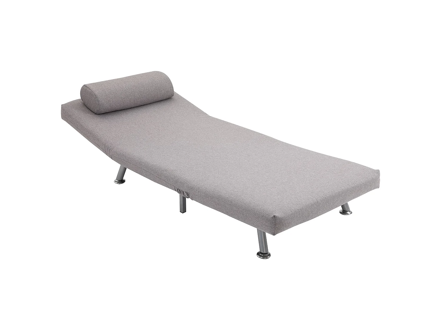 Kano Grey Fabric Futon Chair Convertible to 180cm Bed