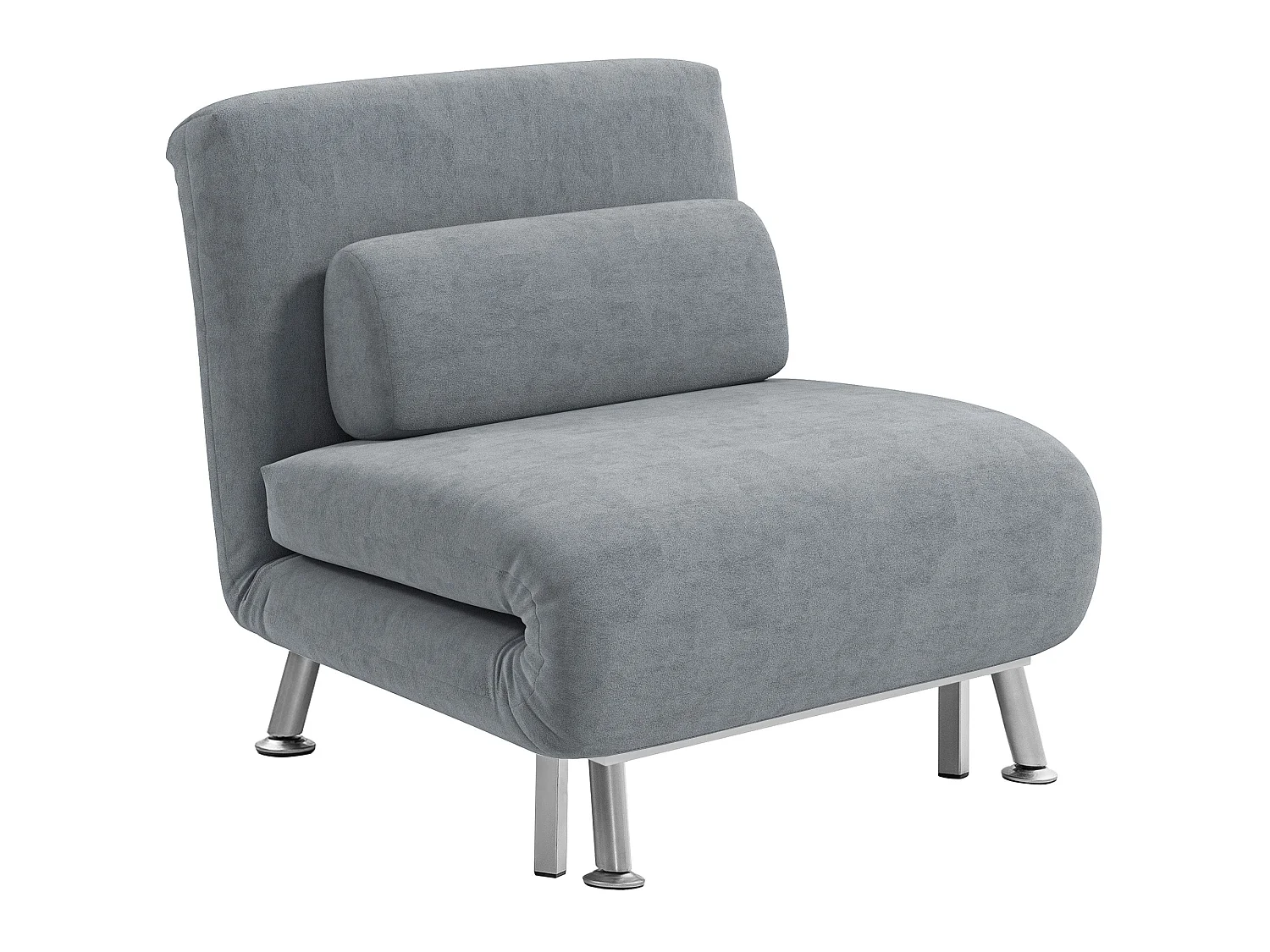 Noso Velvet Grey 3 in 1 Single Sleeper Chair