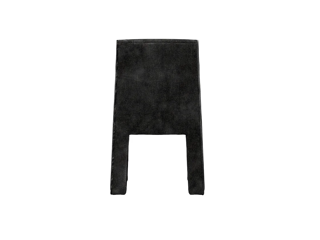 Midleton Retro Black Chenille Ribbed Accent Chair Curved Sculptural Design
