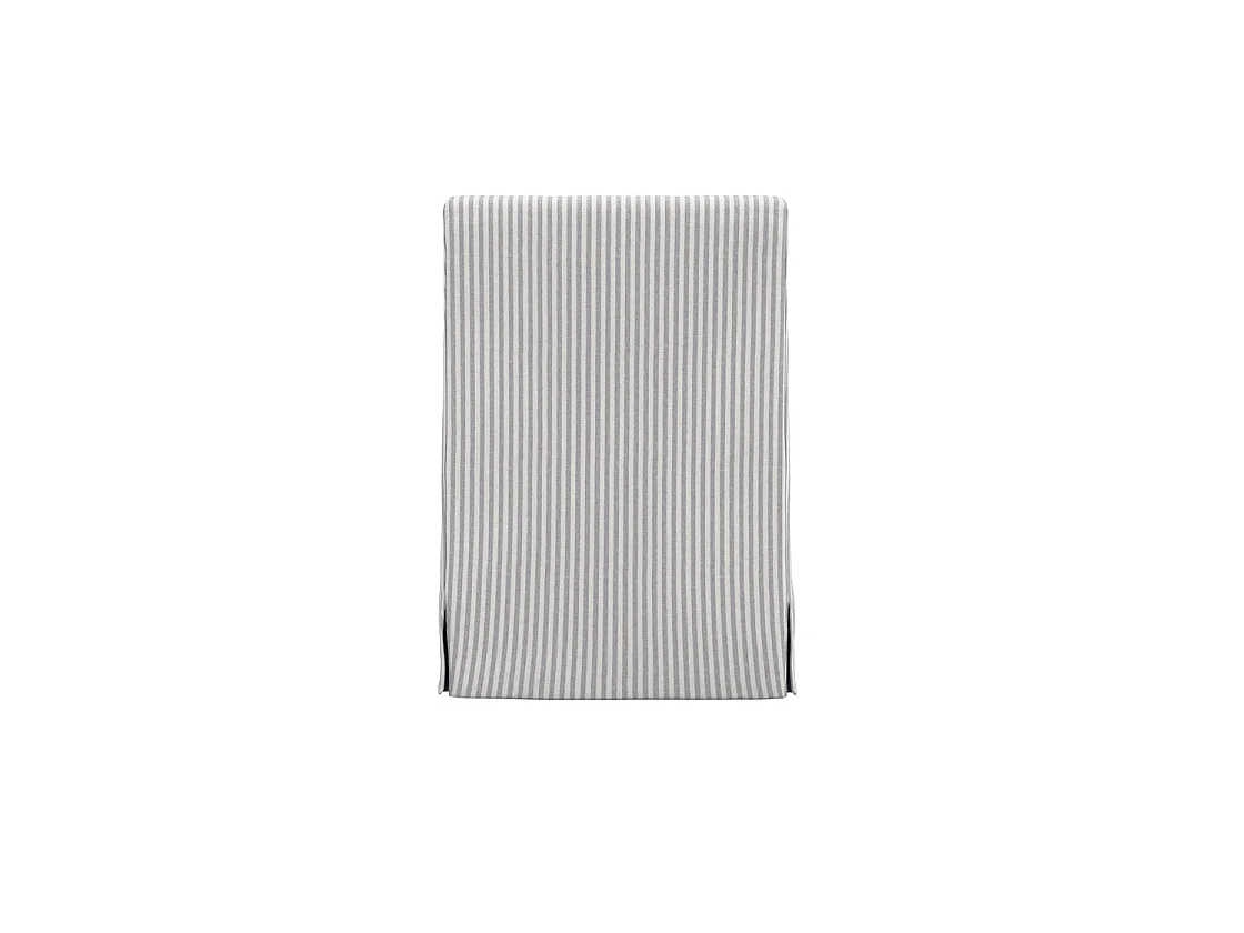 Isabella Hexagonal Upholstered Armchair Grey and White Stripe