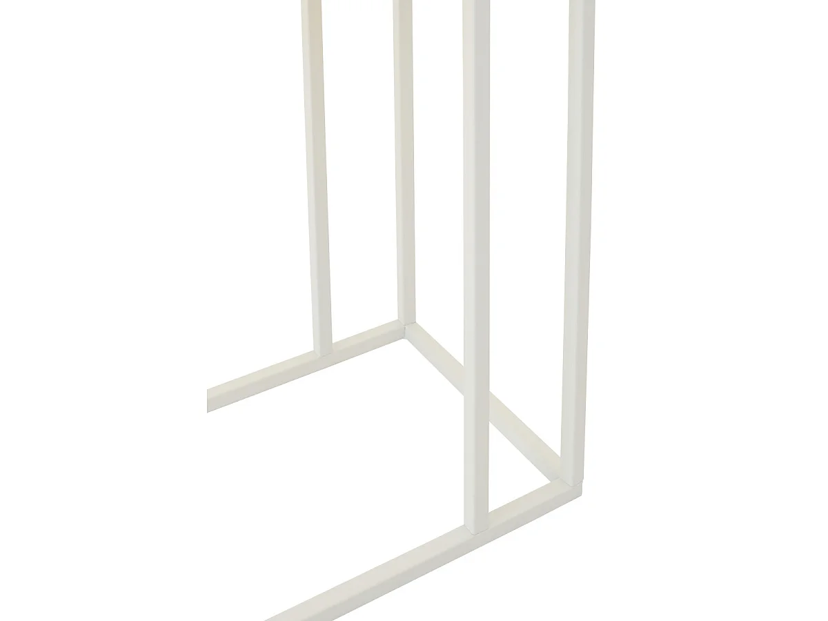 Table d'Appoint à Carreaux "Spia" 60cm Jaune & Blanc