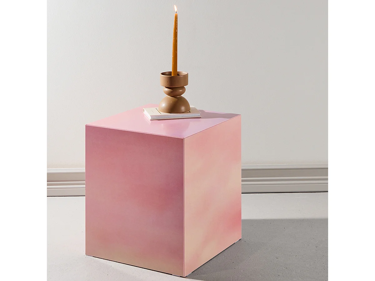 Table d'Appoint Design "York" 45cm Rose