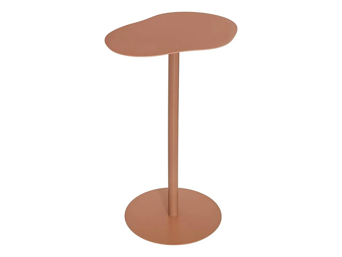 Table d'Appoint en Métal "Sora" 50cm Terracotta