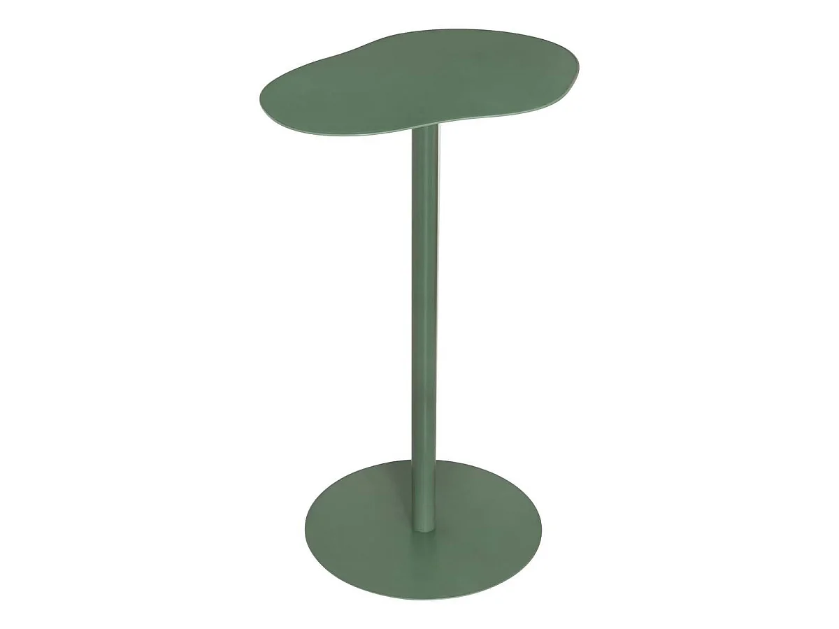 Table d'Appoint en Métal "Sora" 50cm Vert Olive
