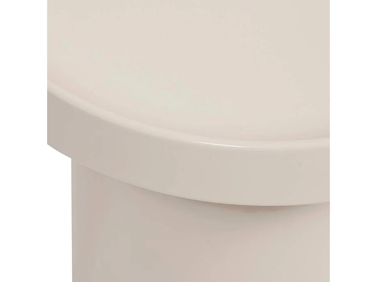 Table d'Appoint en Métal "Abadi" 43cm Beige
